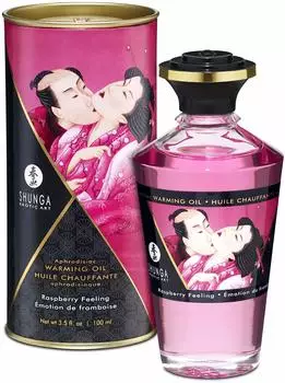 Shunga Aphrodisiac Warming Oil Raspberry Feeling (100 ml)