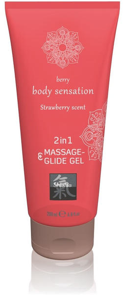 Shiatsu -The Garden of Love Shiatsu Body Sensation Strawberry Scent 2in1 Massage & Glide Gel (200ml)