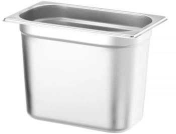 Hendi Gastronorm-Behälter GN 1/4, 5,5L, temperaturbeständig -40°C bis 300°C, Edelstahl (800553)