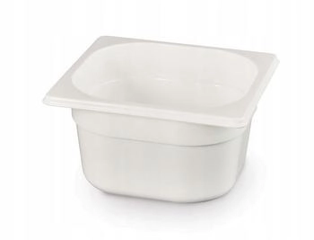 Hendi Gastronorm-Behälter GN 1/2 Polycarbonat 6,5L Weiß (862476)