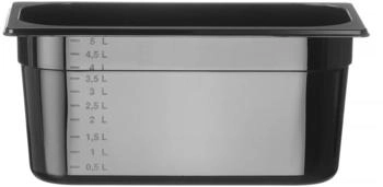 Hendi Gastronorm-Behälter 1/3 Profi Line schwarz 5,7L (862513)