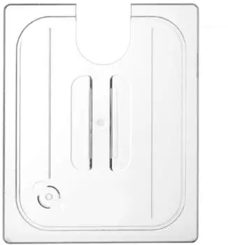 Hendi Gastronorm-Deckel mit Sous-Vide-Stick-Aussparung transparent GN 1/2 (864210)