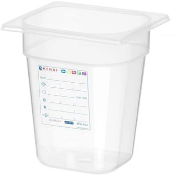 Hendi Gastronorm-Behälter GN 1/6 transparent 3,4L (880456)