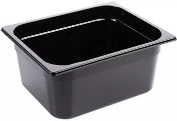 Contacto GN-Behälter 1/2 Polycarbonat schwarz 150mm, 9,16L
