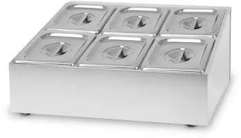 Vertes Gastronorm Behälter 1/6 GN, Edelstahl, 100mm Tief (FD1-GNG16-26)