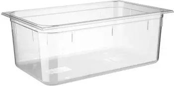 APS GN-Behälter 1/1 Polycarbonat 26L, Tiefe 200mm, transparent (82010)