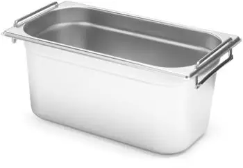 Hendi Gastronormbehälter GN 1/3 mit Griffen, Edelstahl, 3,9L (803264)