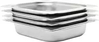 vidaXL Gastronormbeh&auml;lter 4 Stk. GN 1/2 65 mm Edelstahl