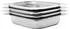vidaXL Gastronormbehälter GN 1/2 65mm Edelstahl 4er-Set (50887)