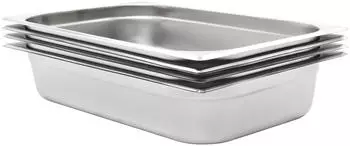 vidaXL Gastronormbehälter 4 Stk. GN 1/1 100mm Edelstahl (50881)