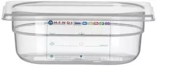 Hendi Gastronorm-Behälter 1/9, 0,6L, transparent, 176x108x65mm (880562)