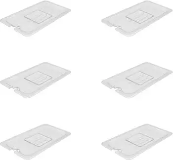 Airbrush-City Polycarbonat-Deckel mit Aussparung GN 1/3, 6 Stück (P813-L-NC)
