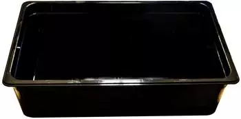 Airbrush-City Gastronormbehälter GN 1/1 Polycarbonat schwarz 21L, Tiefe 150mm