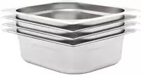 vidaXL Gastronormbeh&auml;lter 4 Stk. GN 1/2 100 mm Edelstahl