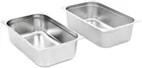 vidaXL Gastronormbeh&auml;lter 2 Stk. GN 1/1 150 mm Edelstahl