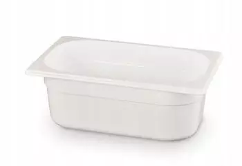 Hendi Gastronormbeh&auml;lter GN 1/4, Polycarbonat, wei&szlig;, 1,8L (862681)