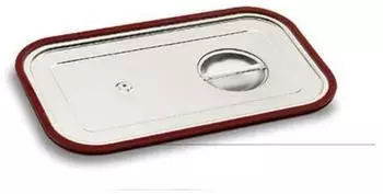 Lacor GN-Deckel mit Silikondichtung, Edelstahl 18/10, GN 1/1 (66901)
