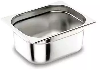 Lacor Gastronorm-Schüssel GN 1/9 176x108x100mm Edelstahl 18/10 (66910)
