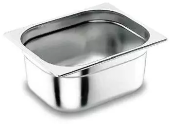 Lacor Gastronorm-Behälter GN 1/4 265x162x200mm Edelstahl 18/10 (66420)