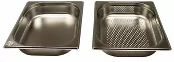 Airbrush-City Dampfgarer-Set GN 1/2 Gastronormbehälter gelocht Edelstahl 4L (4260627720903)