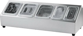 Stalgast Ständer für Gastronormbehälter - 3 x GN 1/6 (150 mm) und 2 x GN 1/9 (150 mm)