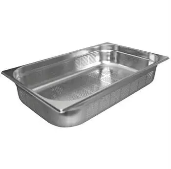 Vogue GN-Behälter Edelstahl 10cm GN1/1 gelocht, 13,5L