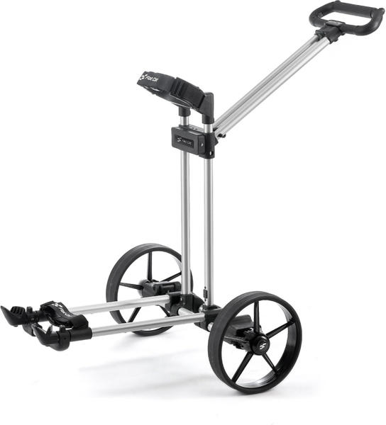 Flat Cat Pull Trolley brushed silver