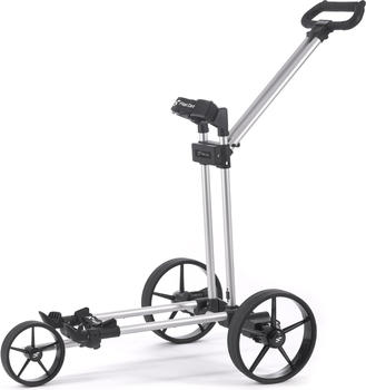 Flat Cat Push Trolley brushed silver