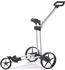 Flat Cat Push Trolley brushed silver