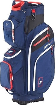 Mizuno BR-D4 Cartbag, dunkelblau/rot