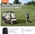 VEVOR Golfwagen Regenabdeckung 4-Personen 420D-Polyester transparent 152x110cm