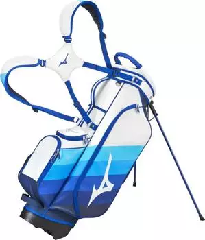 Mizuno Tour LW Standbag, weiß/blau (2025)