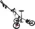 vidaXL Golf-Trolley mit Sitz, klappbar, Eisen, schwarz, 95x69x114cm