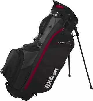 Wilson Feather Standbag, schwarz/grau/rot (WG4008501)