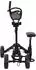 vidaXL Golf-Trolley mit Sitz, schwarz, Aluminium, klappbar (42033589)
