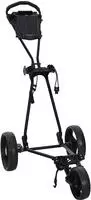 vidaXL Golf-Dolly Schwarz Eisen Klappbar