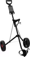 vidaXL Golf-Dolly Schwarz Eisen Klappbar