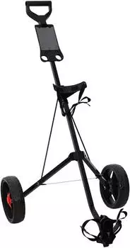 vidaXL Golf-Trolley klappbar, Eisen, schwarz