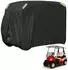 LuxusKollektion Golfwagen-Abdeckung 210D Polyester UV-Schutz 2 Sitze 241x121x167cm