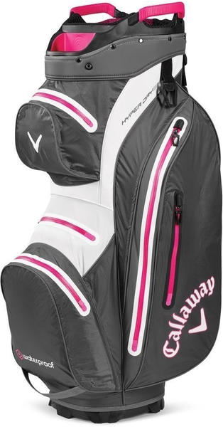 Callaway Hyper Dry Cartbag 15 charcoal/white/pink