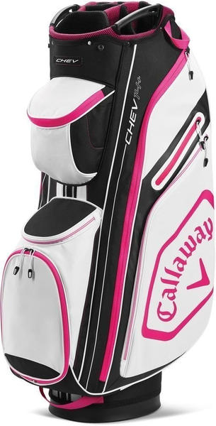 Callaway Chev 14+ Cart Bag white/black/pink