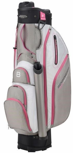 Bennington Dry QO 9 Water Resistant Cartbag grey/white/pink