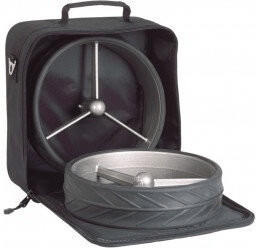 JuCad Rädertasche, 34x34cm, schwarz