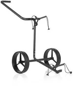 JuCad Carbon Shadow 2-rädrig Golf Trolley, schwarz mat