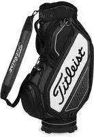 Titleist Midsize Staff Cartbag Jet Black Collection, schwarz/weiss