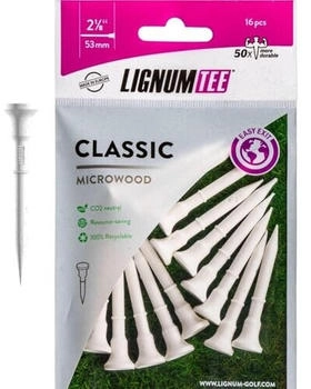 Lignum Golf Tees 53mm weiß 16 Stück (TELT5316W)
