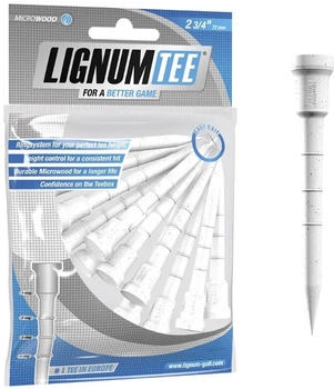 Lignum Golf Tees mit Ring System 72 mm weiß (TELT7212W)