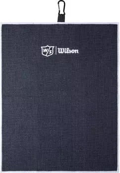 Wilson Staff Tri-Fold Golf-Handtuch, Mikrofaser, Schwarz (WGA9000102)