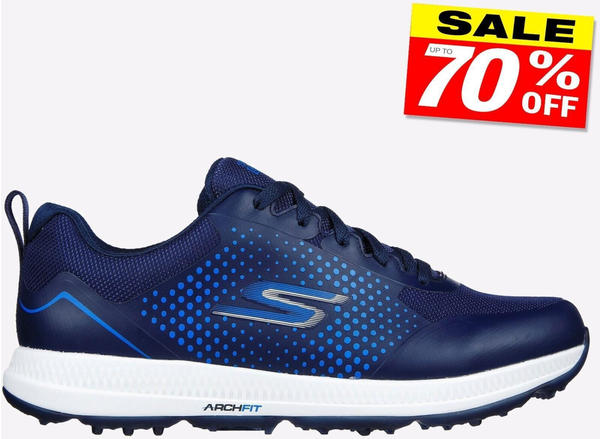 Skechers 214031 Sneaker marineblauer Synthetikstoff blauer Rand