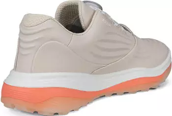 Ecco Golf LT1 BOA WP Golfschuh hellbraun dunkelorange